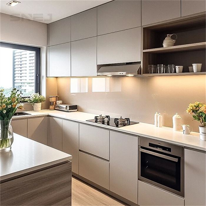U-Shaped Custom Wet Bar Cabinets